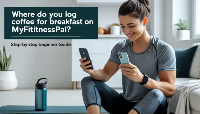 Where do you log coffee for breakfast on MyFitnessPal?