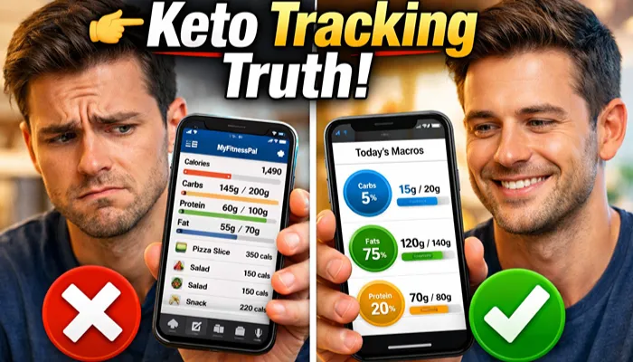 Does MyFitnessPal track keto diet showing app screen with macro tracking and keto label